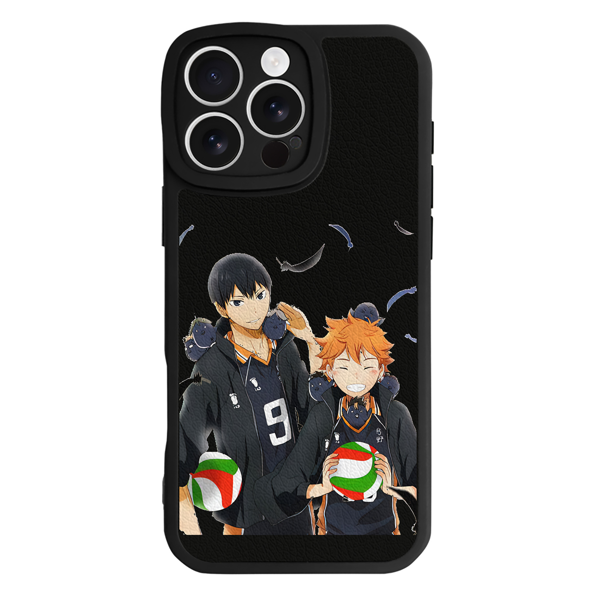 （画像用） ハイキュー!! Haikyu!! 【iPhone 16シリーズ対応】シリコンスマホケース（レザー調） 材質：シリコン